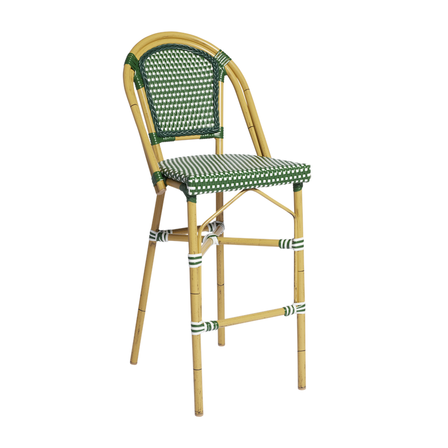 Paris-Bar-Stool-Blue-&-White-Angle