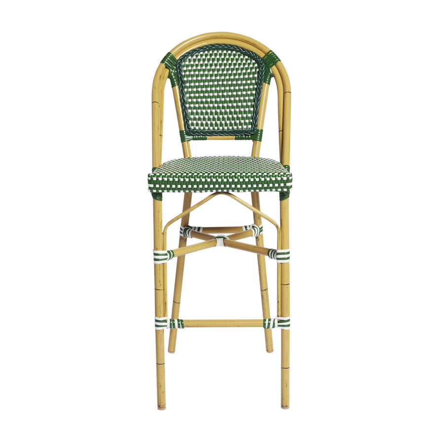 Paris-Bar-Stool-Green-&-White
