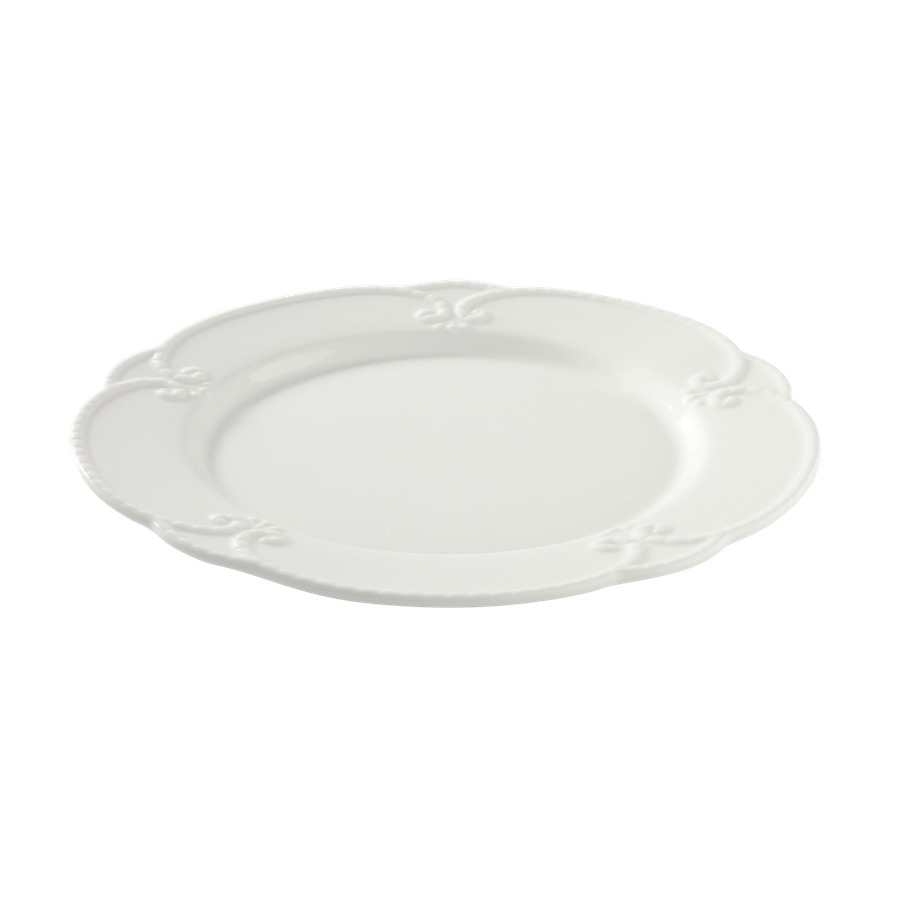Venice-Dinner-Plate-White-26.5cm-Angle