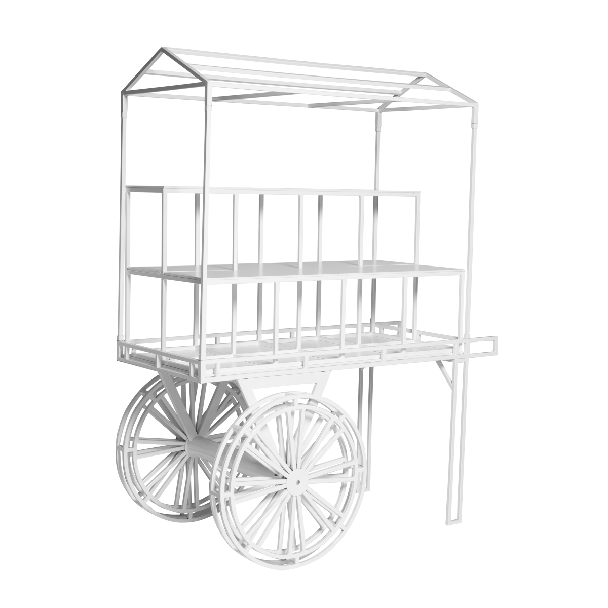 flower-cart-white-with-shelving-and-roof