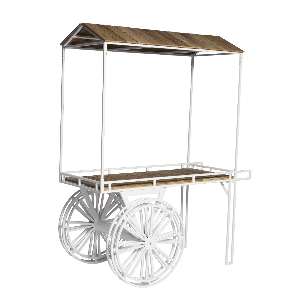 flower-cart-with-rustic-roof-and-inlay