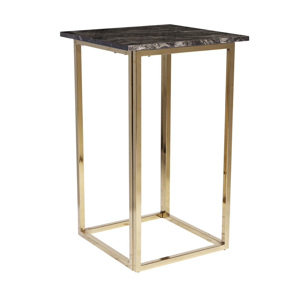 Optical Bar Table Graphite Marble Social Event Hire