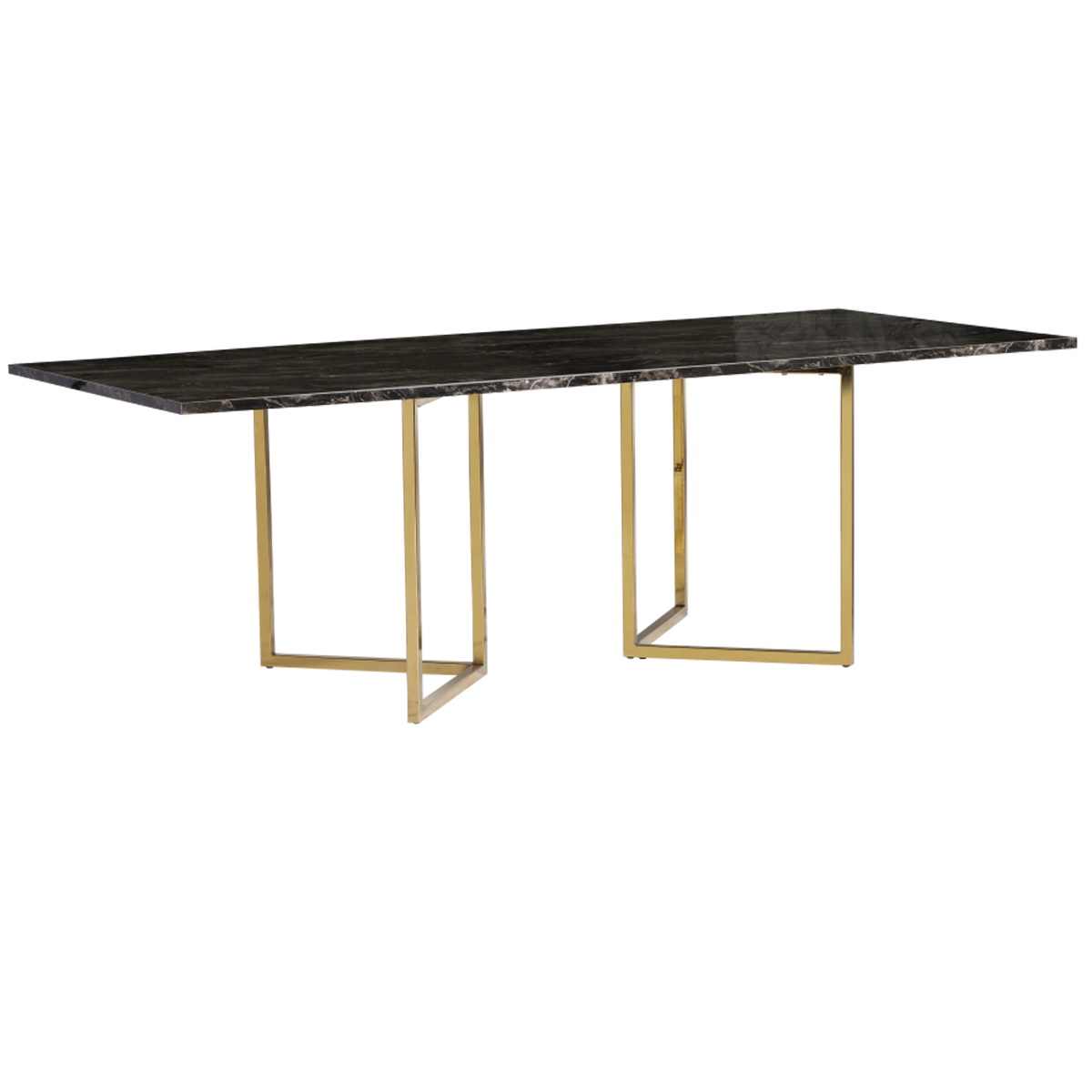 optical-dining-table-2.4m-graphite-gold-legs-marble-angle