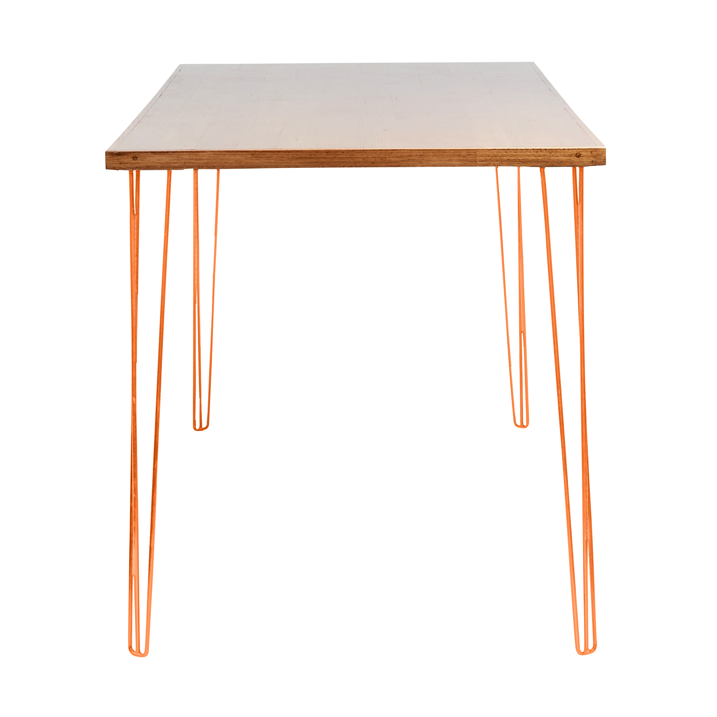 hairpin-bar-table-240×105-teak-end-orange-legs