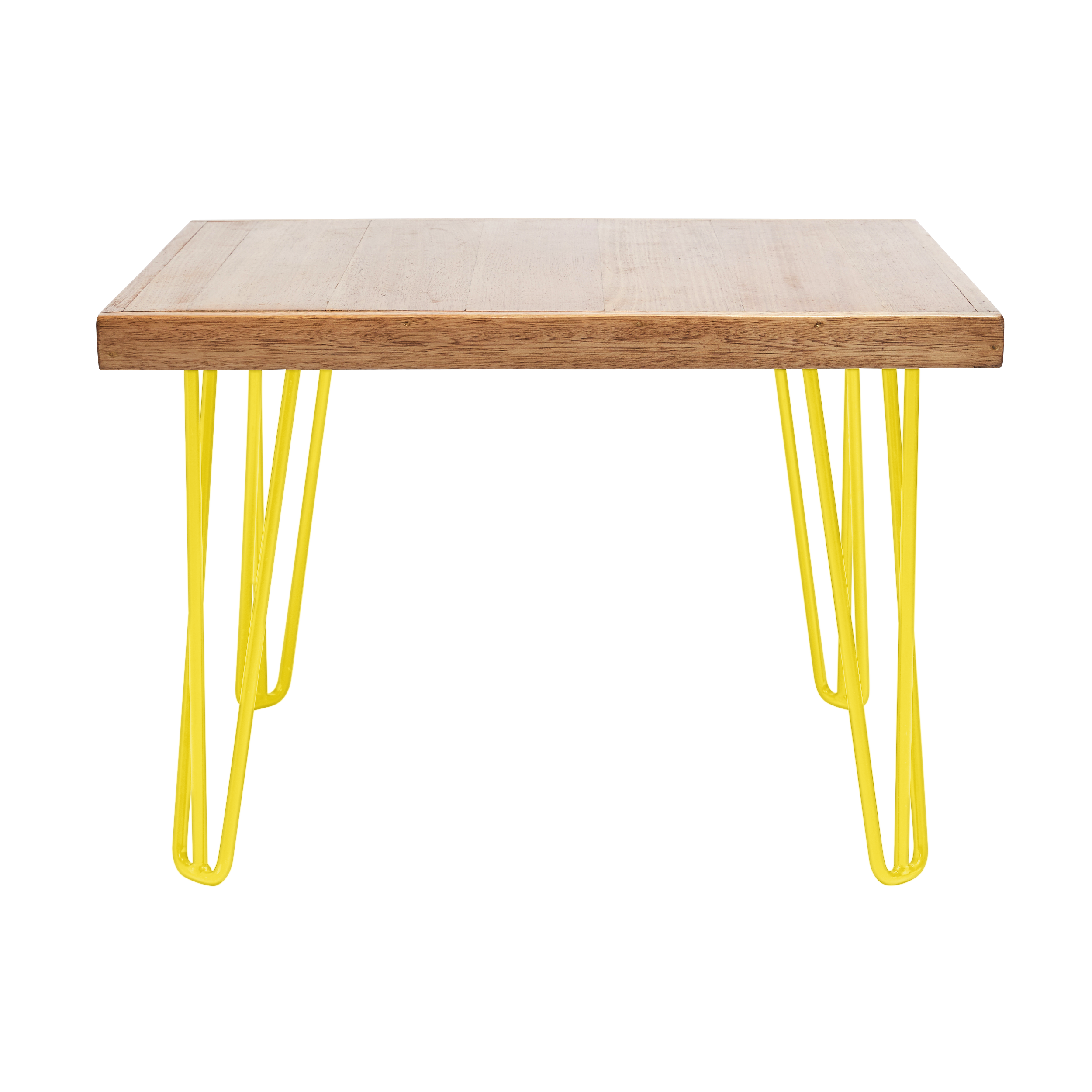 hairpin-coffee-table-70×70-teak-Yellow-legs