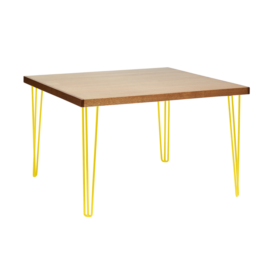hairpin-dining-table-240×105-teak-straight-white-legs