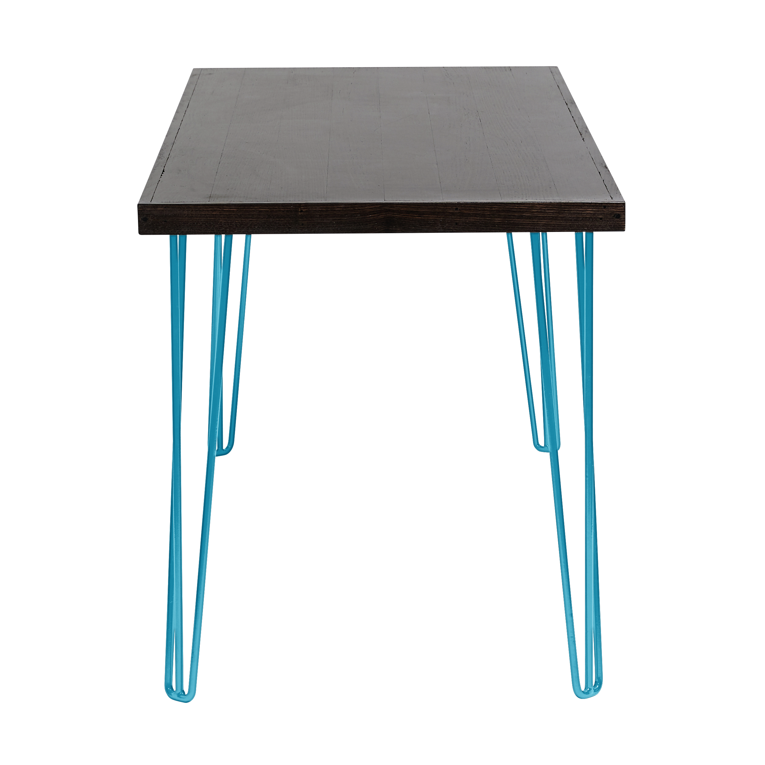hairpin-dining-table-180×70-blackwash-end-peacock blue-legs