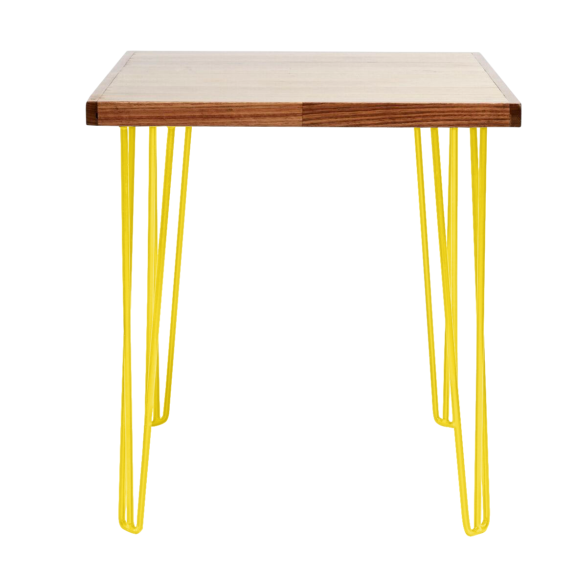 hairpin-dining-table-70×70-teak-yellow-legs