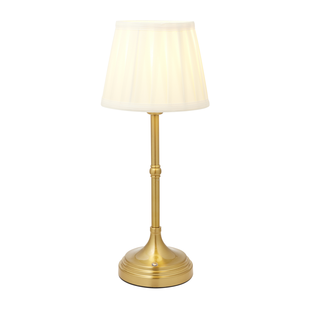 bistro-side-lamp-cream-pleated-light-on