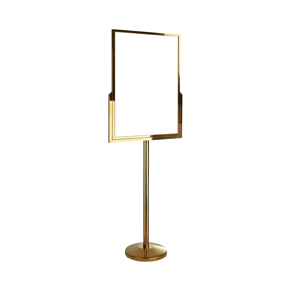signage-stand-A1-gold-angle